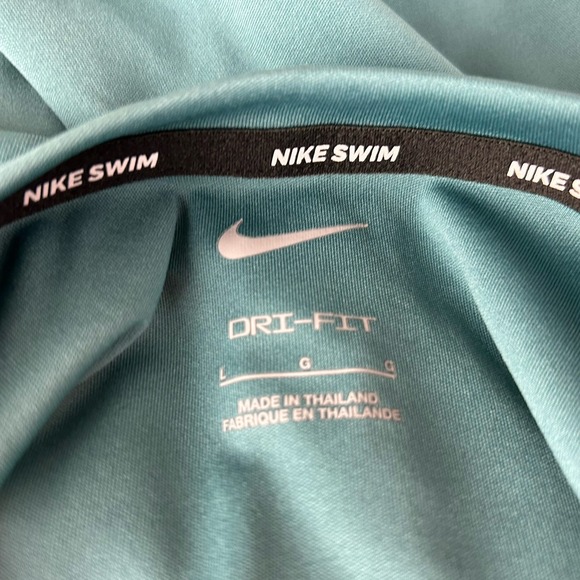 Nike Dri-FIT Swim Men's Green Short Sleeve Tee Shirt Regular Size Large - Picture 8 of 12